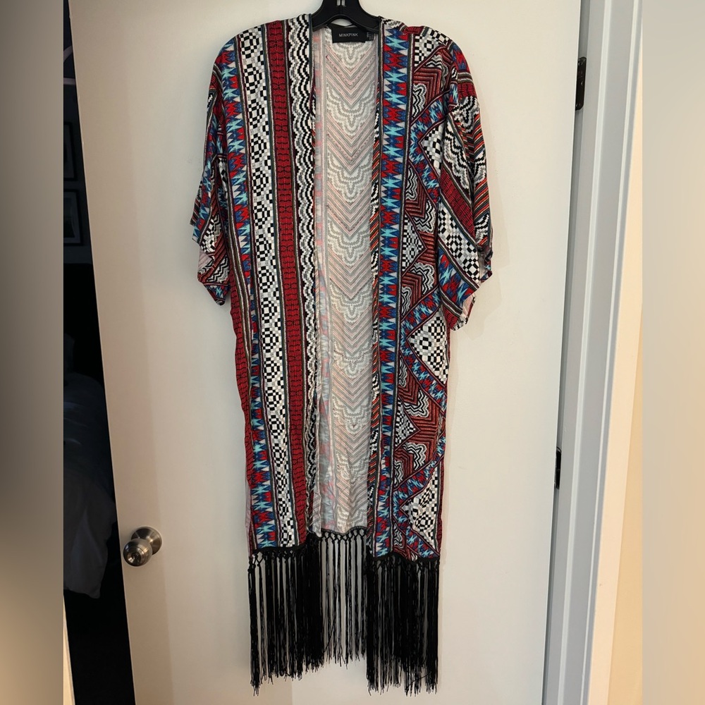 ❤️🖤Mink pink long front kimono ! ❤️🖤